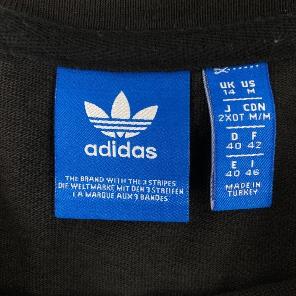 ADIDAS Original Trefoil T-shirt Gold On Black - Picture 4 of 12